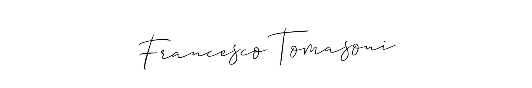 Check out images of Autograph of Francesco Tomasoni name. Actor Francesco Tomasoni Signature Style. Allison_Script is a professional sign style online. Francesco Tomasoni signature style 2 images and pictures png