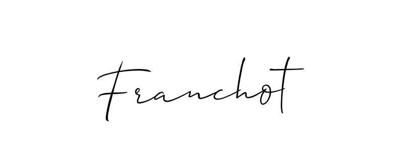 Best and Professional Signature Style for Franchot. Allison_Script Best Signature Style Collection. Franchot signature style 2 images and pictures png