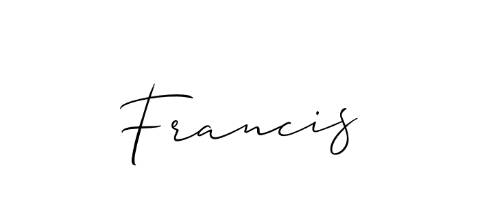 Similarly Allison_Script is the best handwritten signature design. Signature creator online .You can use it as an online autograph creator for name Francis. Francis signature style 2 images and pictures png