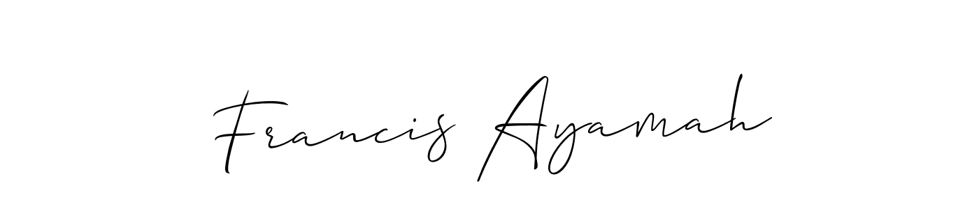 Once you've used our free online signature maker to create your best signature Allison_Script style, it's time to enjoy all of the benefits that Francis Ayamah name signing documents. Francis Ayamah signature style 2 images and pictures png