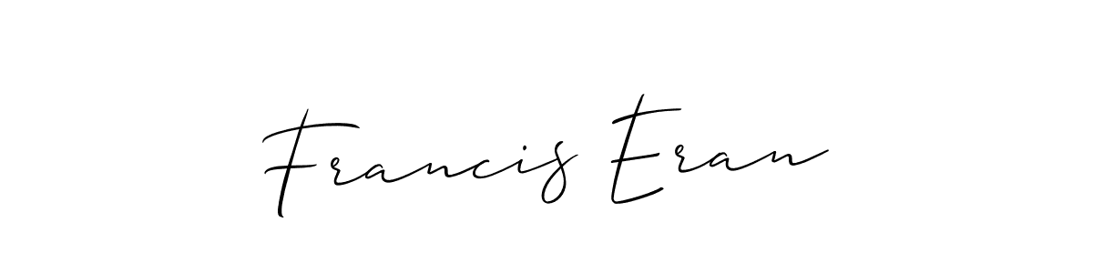 See photos of Francis Eran official signature by Spectra . Check more albums & portfolios. Read reviews & check more about Allison_Script font. Francis Eran signature style 2 images and pictures png