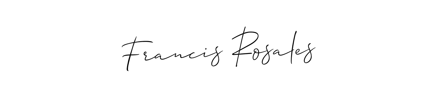 Best and Professional Signature Style for Francis Rosales. Allison_Script Best Signature Style Collection. Francis Rosales signature style 2 images and pictures png