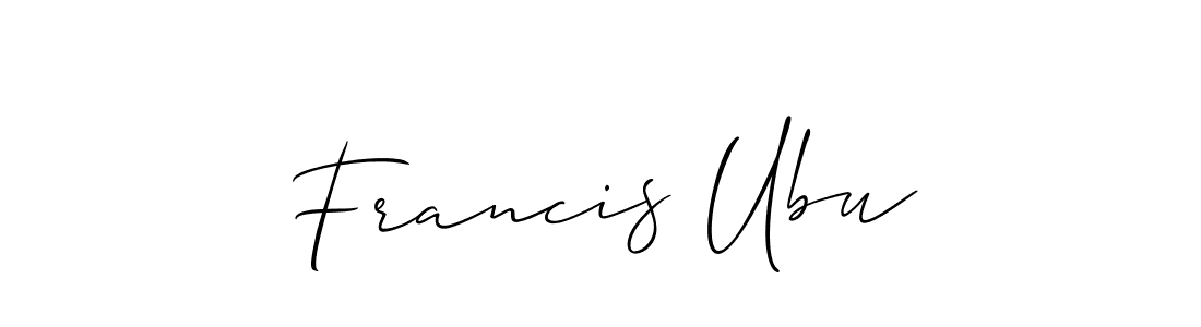 Make a short Francis Ubu signature style. Manage your documents anywhere anytime using Allison_Script. Create and add eSignatures, submit forms, share and send files easily. Francis Ubu signature style 2 images and pictures png