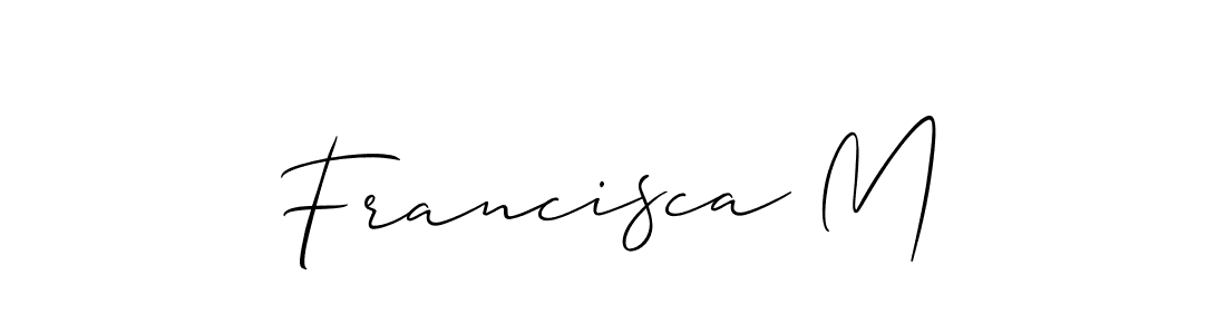 See photos of Francisca M official signature by Spectra . Check more albums & portfolios. Read reviews & check more about Allison_Script font. Francisca M signature style 2 images and pictures png