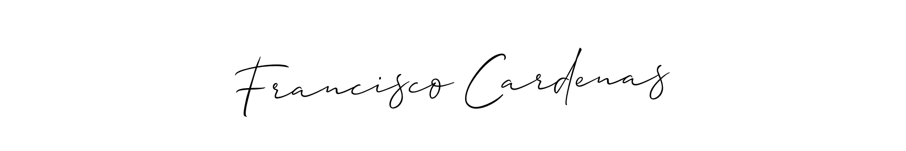 Also we have Francisco Cardenas name is the best signature style. Create professional handwritten signature collection using Allison_Script autograph style. Francisco Cardenas signature style 2 images and pictures png