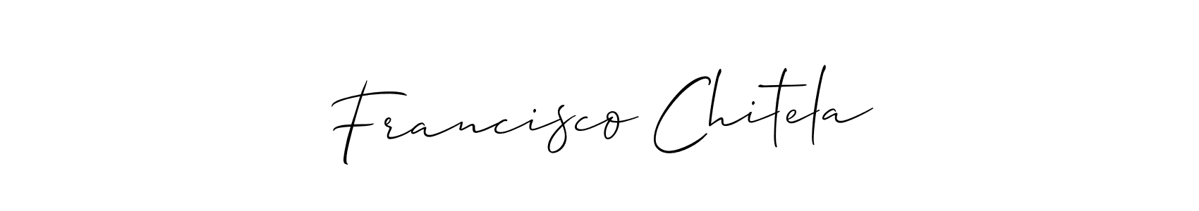 Check out images of Autograph of Francisco Chitela name. Actor Francisco Chitela Signature Style. Allison_Script is a professional sign style online. Francisco Chitela signature style 2 images and pictures png