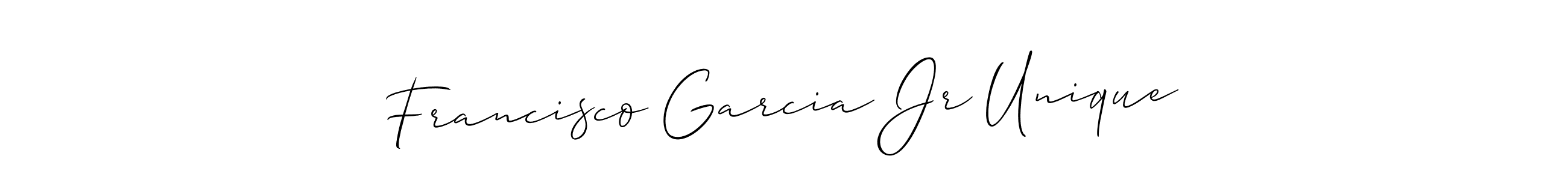 if you are searching for the best signature style for your name Francisco Garcia Jr Unique. so please give up your signature search. here we have designed multiple signature styles  using Allison_Script. Francisco Garcia Jr Unique signature style 2 images and pictures png