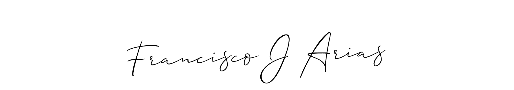Allison_Script is a professional signature style that is perfect for those who want to add a touch of class to their signature. It is also a great choice for those who want to make their signature more unique. Get Francisco J Arias name to fancy signature for free. Francisco J Arias signature style 2 images and pictures png