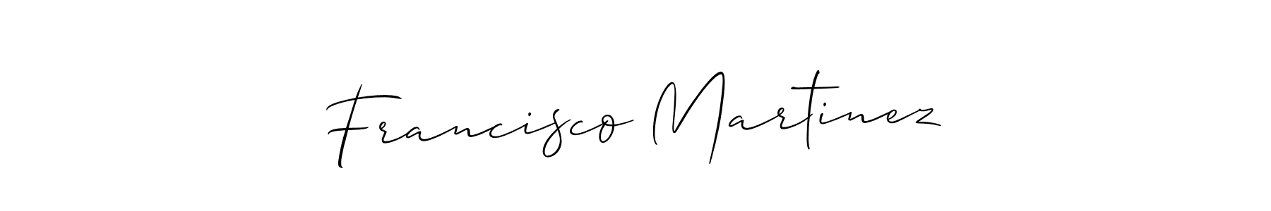 Also we have Francisco Martinez name is the best signature style. Create professional handwritten signature collection using Allison_Script autograph style. Francisco Martinez signature style 2 images and pictures png