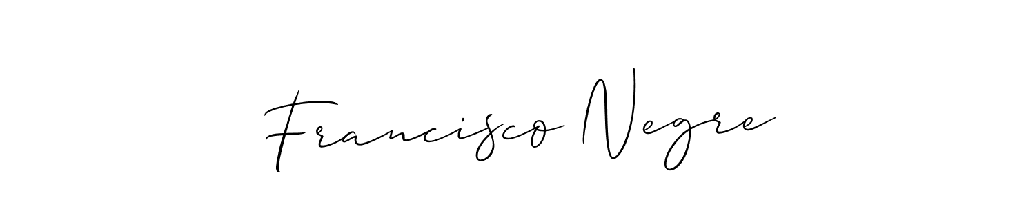 See photos of Francisco Negre official signature by Spectra . Check more albums & portfolios. Read reviews & check more about Allison_Script font. Francisco Negre signature style 2 images and pictures png