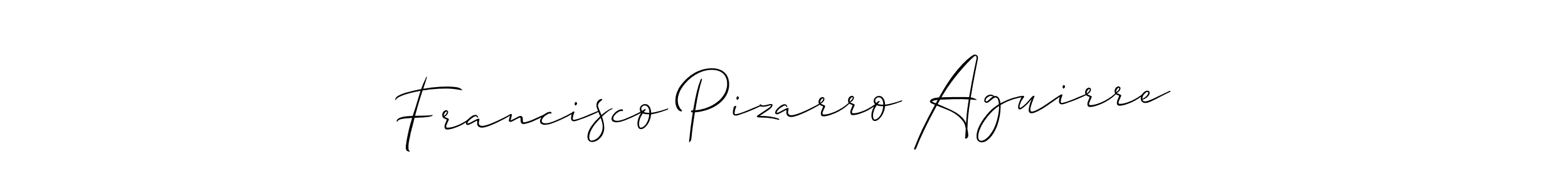 You can use this online signature creator to create a handwritten signature for the name Francisco Pizarro Aguirre. This is the best online autograph maker. Francisco Pizarro Aguirre signature style 2 images and pictures png