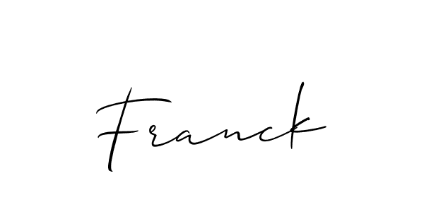 How to Draw Franck signature style? Allison_Script is a latest design signature styles for name Franck. Franck signature style 2 images and pictures png