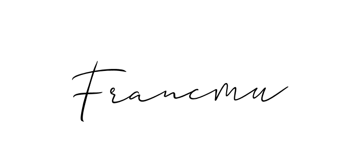 Make a beautiful signature design for name Francmu. Use this online signature maker to create a handwritten signature for free. Francmu signature style 2 images and pictures png