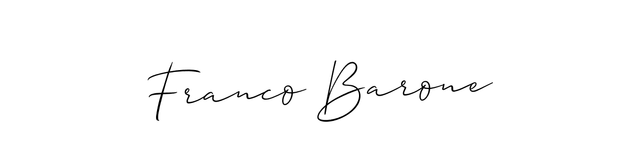 Check out images of Autograph of Franco Barone name. Actor Franco Barone Signature Style. Allison_Script is a professional sign style online. Franco Barone signature style 2 images and pictures png