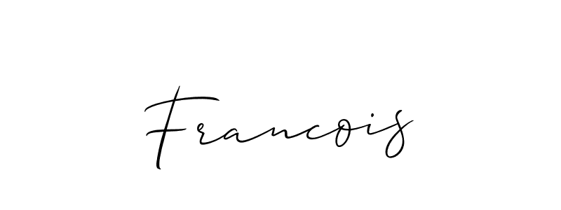 How to make Francois name signature. Use Allison_Script style for creating short signs online. This is the latest handwritten sign. Francois signature style 2 images and pictures png