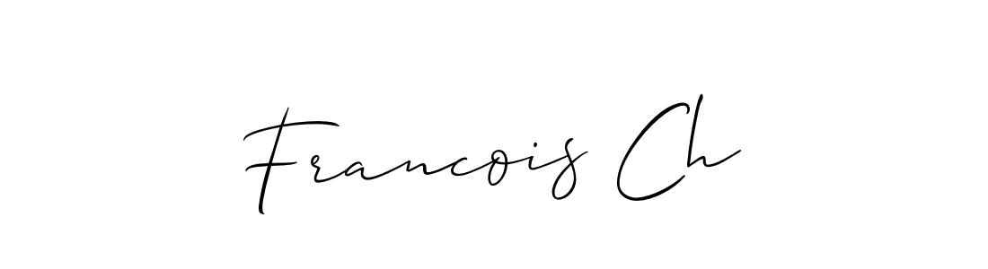 Allison_Script is a professional signature style that is perfect for those who want to add a touch of class to their signature. It is also a great choice for those who want to make their signature more unique. Get Francois Ch name to fancy signature for free. Francois Ch signature style 2 images and pictures png