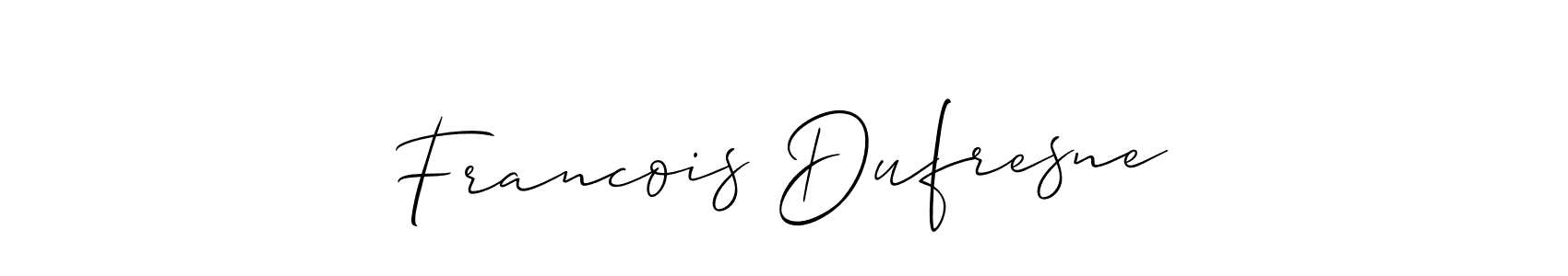 Best and Professional Signature Style for Francois Dufresne. Allison_Script Best Signature Style Collection. Francois Dufresne signature style 2 images and pictures png