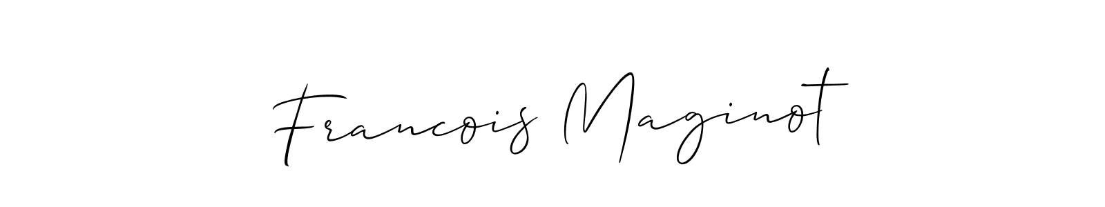 Also we have Francois Maginot name is the best signature style. Create professional handwritten signature collection using Allison_Script autograph style. Francois Maginot signature style 2 images and pictures png