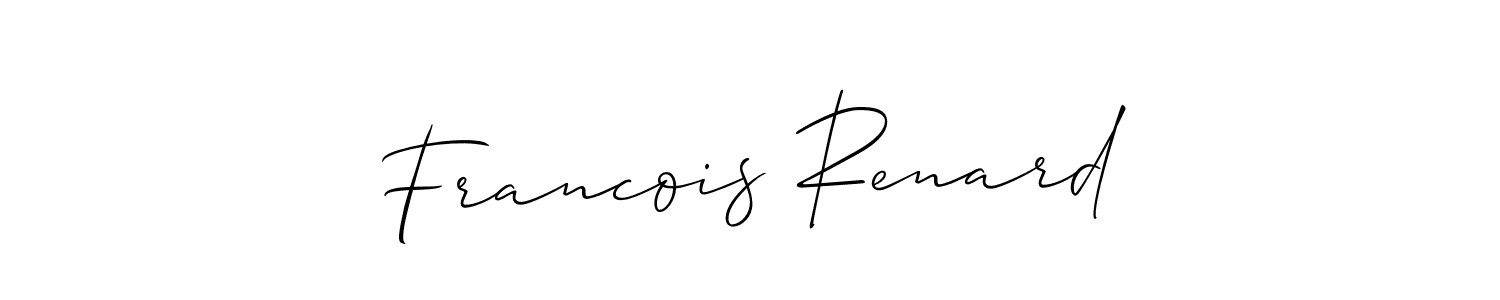 How to Draw Francois Renard signature style? Allison_Script is a latest design signature styles for name Francois Renard. Francois Renard signature style 2 images and pictures png