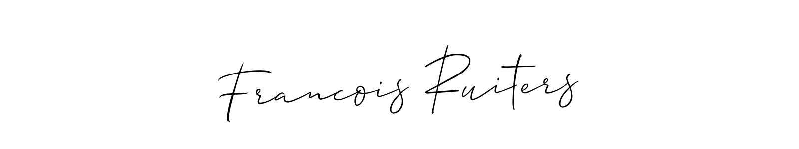 Francois Ruiters stylish signature style. Best Handwritten Sign (Allison_Script) for my name. Handwritten Signature Collection Ideas for my name Francois Ruiters. Francois Ruiters signature style 2 images and pictures png