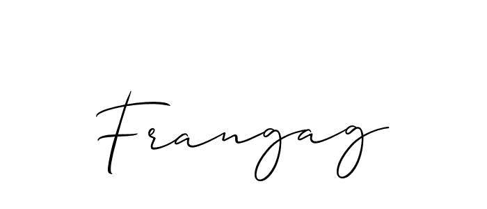 How to make Frangag name signature. Use Allison_Script style for creating short signs online. This is the latest handwritten sign. Frangag signature style 2 images and pictures png