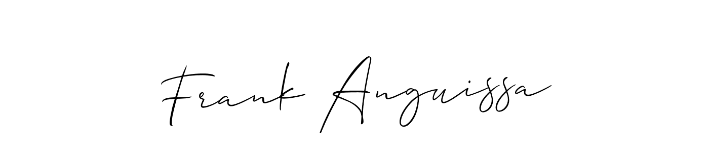Similarly Allison_Script is the best handwritten signature design. Signature creator online .You can use it as an online autograph creator for name Frank Anguissa. Frank Anguissa signature style 2 images and pictures png