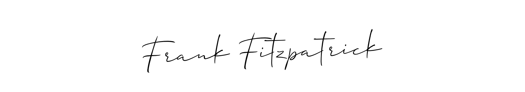 Frank Fitzpatrick stylish signature style. Best Handwritten Sign (Allison_Script) for my name. Handwritten Signature Collection Ideas for my name Frank Fitzpatrick. Frank Fitzpatrick signature style 2 images and pictures png