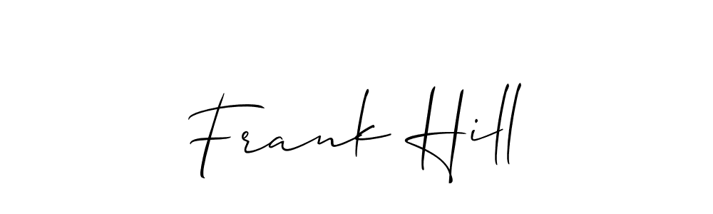 Similarly Allison_Script is the best handwritten signature design. Signature creator online .You can use it as an online autograph creator for name Frank Hill. Frank Hill signature style 2 images and pictures png