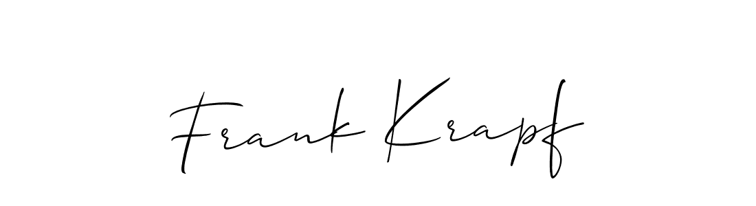 Similarly Allison_Script is the best handwritten signature design. Signature creator online .You can use it as an online autograph creator for name Frank Krapf. Frank Krapf signature style 2 images and pictures png