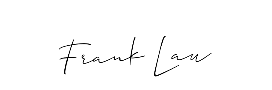 How to make Frank Lau signature? Allison_Script is a professional autograph style. Create handwritten signature for Frank Lau name. Frank Lau signature style 2 images and pictures png