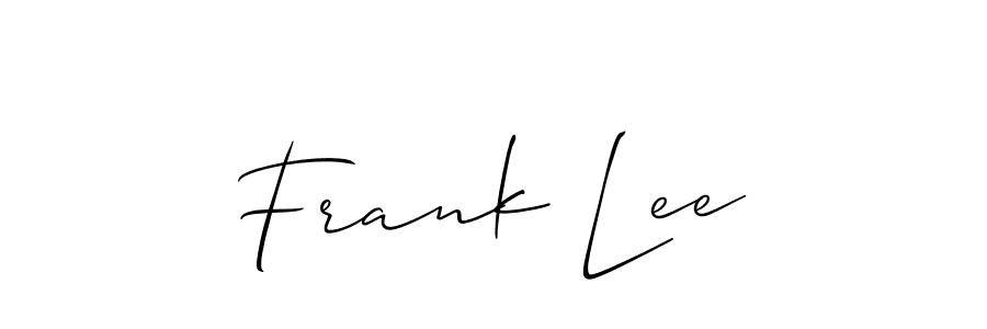 Design your own signature with our free online signature maker. With this signature software, you can create a handwritten (Allison_Script) signature for name Frank Lee. Frank Lee signature style 2 images and pictures png