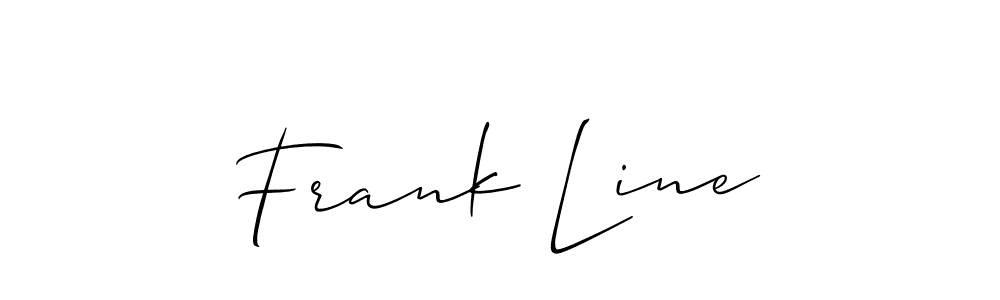 Allison_Script is a professional signature style that is perfect for those who want to add a touch of class to their signature. It is also a great choice for those who want to make their signature more unique. Get Frank Line name to fancy signature for free. Frank Line signature style 2 images and pictures png