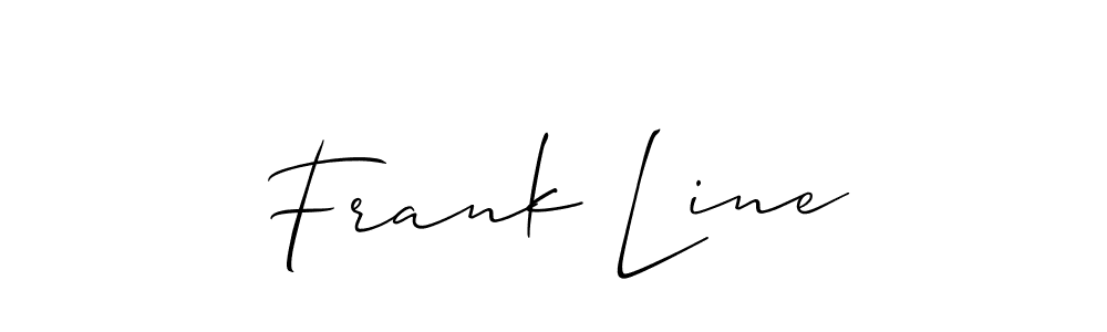 You should practise on your own different ways (Allison_Script) to write your name (Frank Line) in signature. don't let someone else do it for you. Frank Line signature style 2 images and pictures png