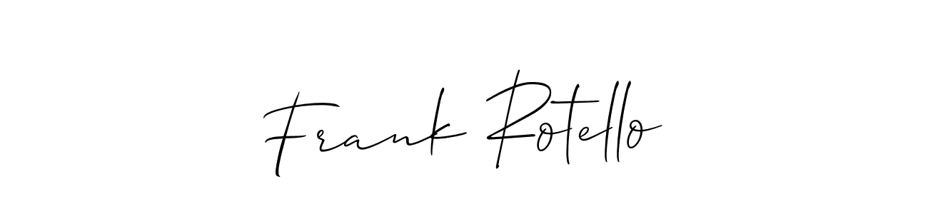 Once you've used our free online signature maker to create your best signature Allison_Script style, it's time to enjoy all of the benefits that Frank Rotello name signing documents. Frank Rotello signature style 2 images and pictures png