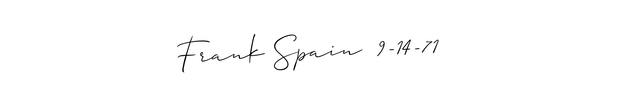 Best and Professional Signature Style for Frank Spain  9-14-71. Allison_Script Best Signature Style Collection. Frank Spain  9-14-71 signature style 2 images and pictures png