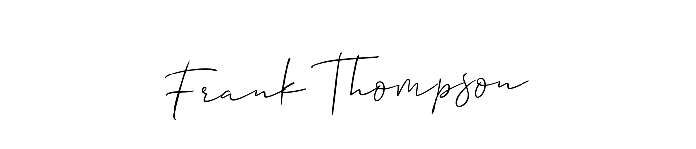 Frank Thompson stylish signature style. Best Handwritten Sign (Allison_Script) for my name. Handwritten Signature Collection Ideas for my name Frank Thompson. Frank Thompson signature style 2 images and pictures png