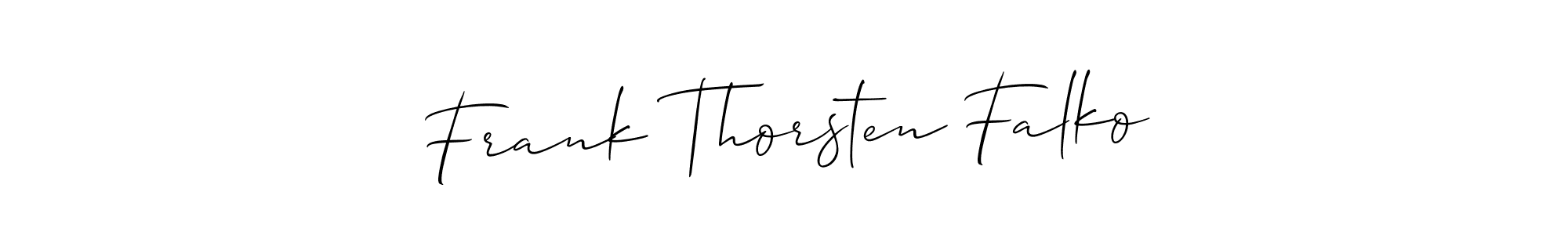 You should practise on your own different ways (Allison_Script) to write your name (Frank Thorsten Falko) in signature. don't let someone else do it for you. Frank Thorsten Falko signature style 2 images and pictures png