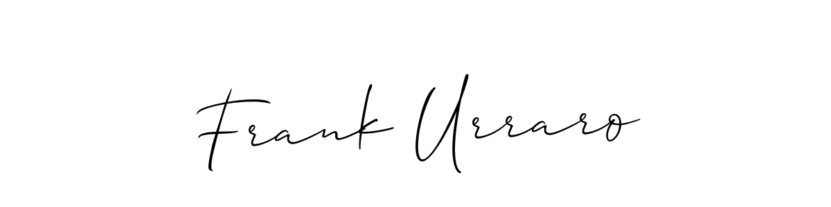 The best way (Allison_Script) to make a short signature is to pick only two or three words in your name. The name Frank Urraro include a total of six letters. For converting this name. Frank Urraro signature style 2 images and pictures png