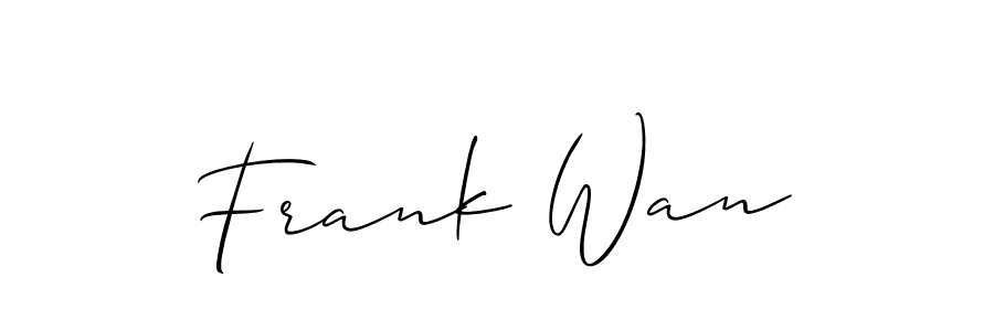 Make a beautiful signature design for name Frank Wan. Use this online signature maker to create a handwritten signature for free. Frank Wan signature style 2 images and pictures png