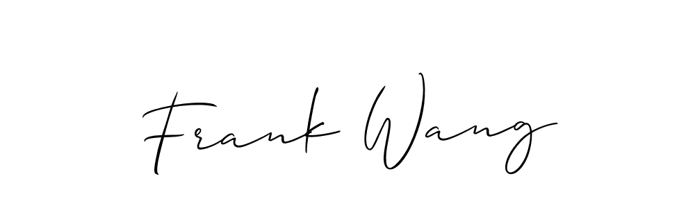 Create a beautiful signature design for name Frank Wang. With this signature (Allison_Script) fonts, you can make a handwritten signature for free. Frank Wang signature style 2 images and pictures png