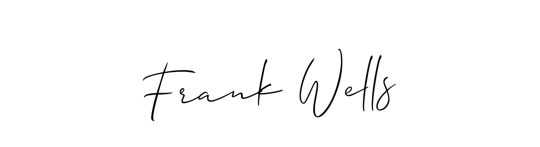 It looks lik you need a new signature style for name Frank Wells. Design unique handwritten (Allison_Script) signature with our free signature maker in just a few clicks. Frank Wells signature style 2 images and pictures png