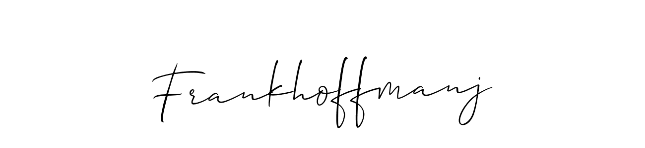 Check out images of Autograph of Frankhoffmanj name. Actor Frankhoffmanj Signature Style. Allison_Script is a professional sign style online. Frankhoffmanj signature style 2 images and pictures png