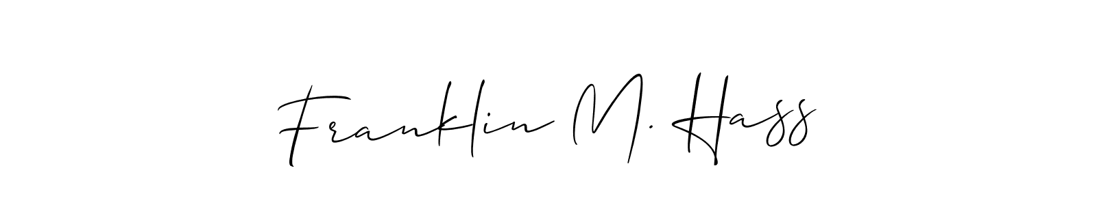 Once you've used our free online signature maker to create your best signature Allison_Script style, it's time to enjoy all of the benefits that Franklin M. Hass name signing documents. Franklin M. Hass signature style 2 images and pictures png