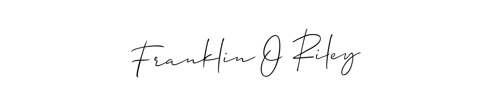 This is the best signature style for the Franklin O Riley name. Also you like these signature font (Allison_Script). Mix name signature. Franklin O Riley signature style 2 images and pictures png