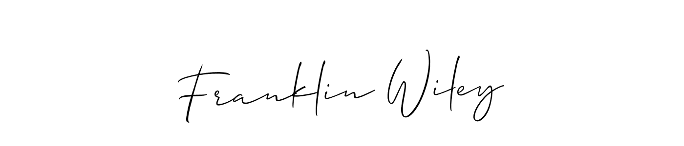 Make a short Franklin Wiley signature style. Manage your documents anywhere anytime using Allison_Script. Create and add eSignatures, submit forms, share and send files easily. Franklin Wiley signature style 2 images and pictures png