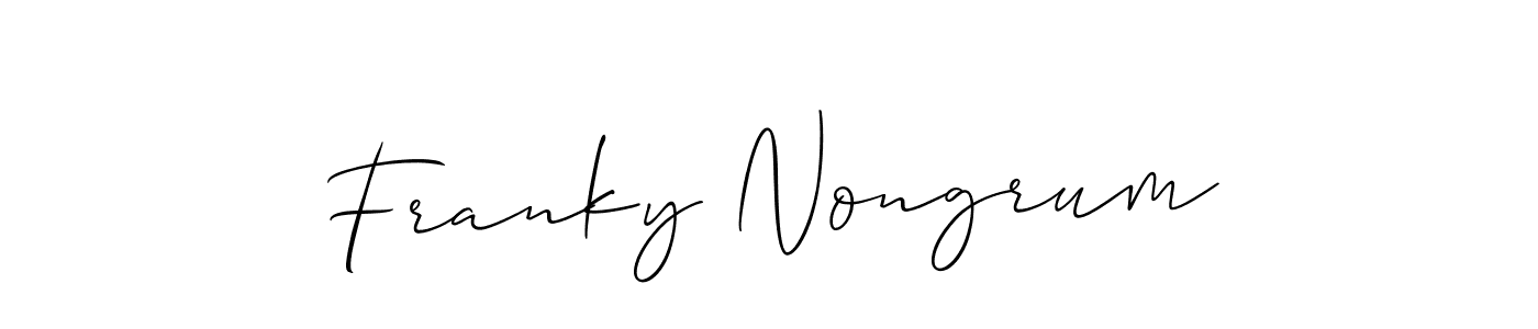 You can use this online signature creator to create a handwritten signature for the name Franky Nongrum. This is the best online autograph maker. Franky Nongrum signature style 2 images and pictures png