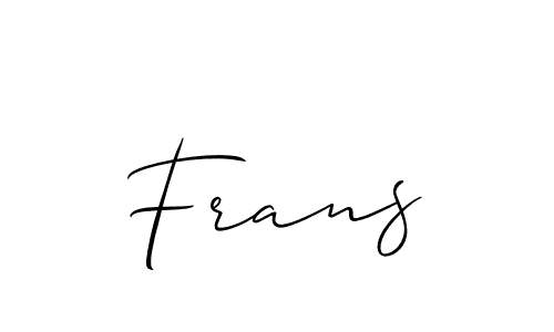 The best way (Allison_Script) to make a short signature is to pick only two or three words in your name. The name Frans include a total of six letters. For converting this name. Frans signature style 2 images and pictures png