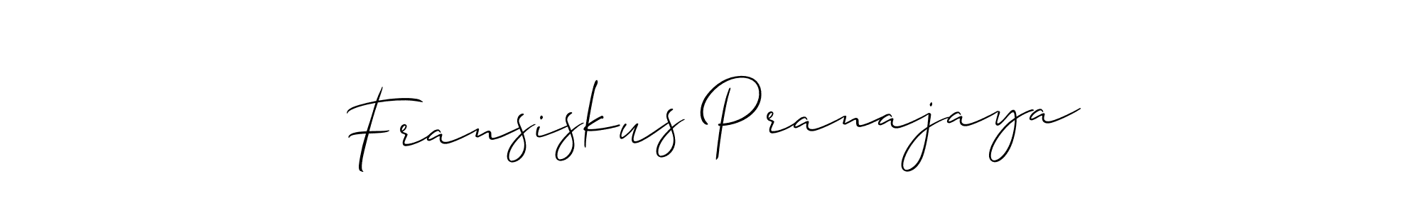 Here are the top 10 professional signature styles for the name Fransiskus Pranajaya. These are the best autograph styles you can use for your name. Fransiskus Pranajaya signature style 2 images and pictures png