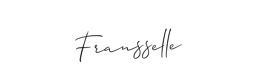 Best and Professional Signature Style for Fransselle. Allison_Script Best Signature Style Collection. Fransselle signature style 2 images and pictures png