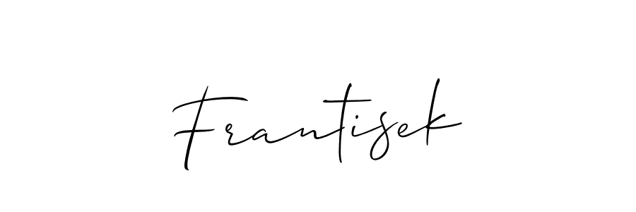 Create a beautiful signature design for name Frantisek. With this signature (Allison_Script) fonts, you can make a handwritten signature for free. Frantisek signature style 2 images and pictures png